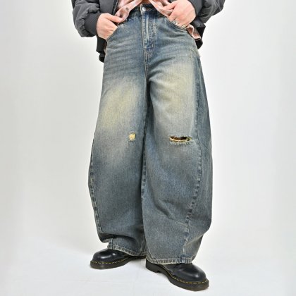 【10日以内お届け】バルーンダメージデニム L2177