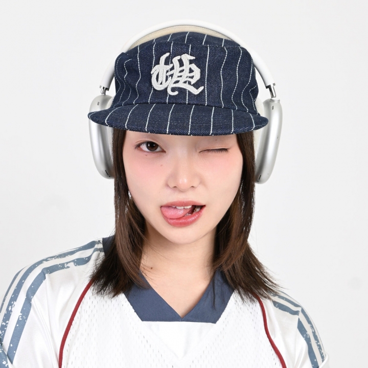 【10日以内お届け】ストライプフラットトップキャップ L2160 【10日以内お届け】ストライプフラットトップキャップ L2160