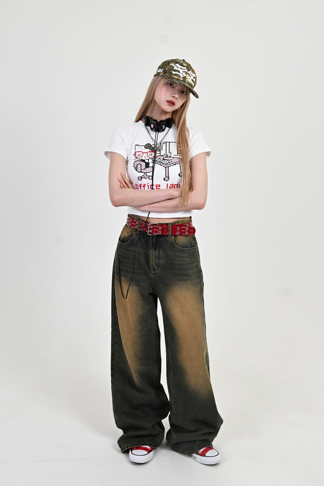 【10日以内お届け】ウォッシュドバギーパンツ L0978