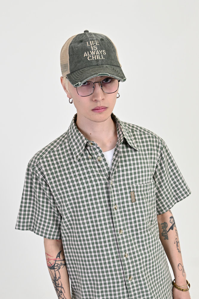 【10日以内お届け】ウォッシュドメッシュキャップ L2024