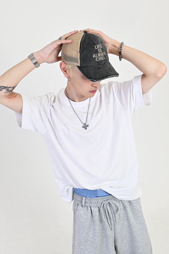 【10日以内お届け】ウォッシュドメッシュキャップ L2024