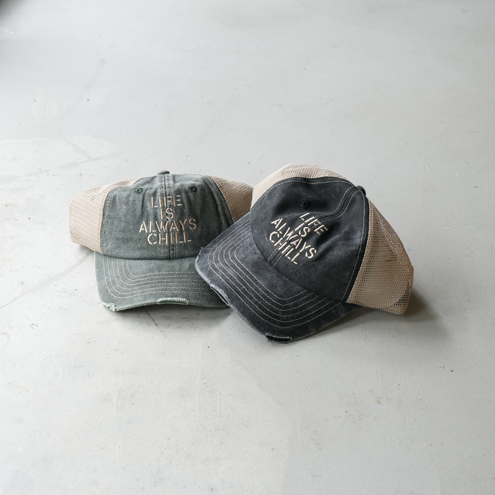 【10日以内お届け】ウォッシュドメッシュキャップ L2024