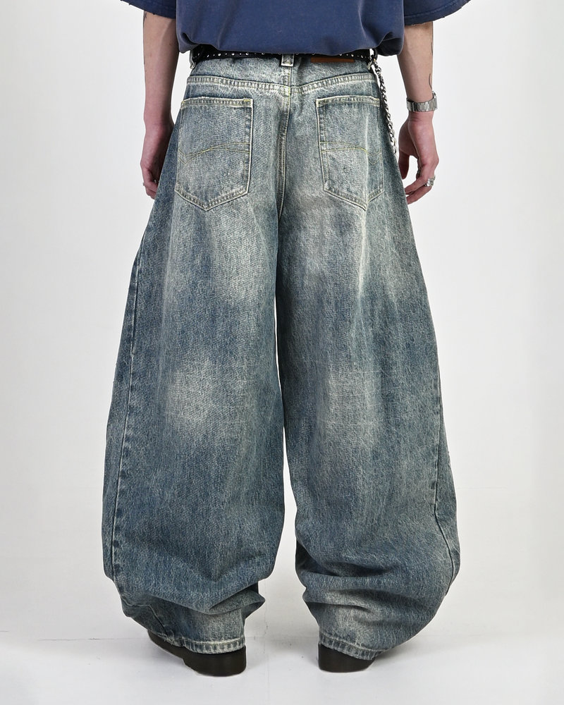 【10日以内お届け】カジュアルダメージバルーンデニム L2079