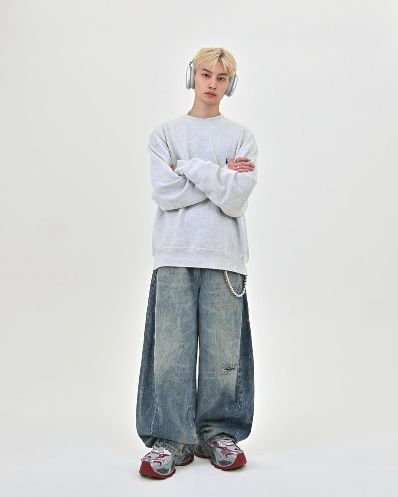 【10日以内お届け】カジュアルダメージバルーンデニム L2079