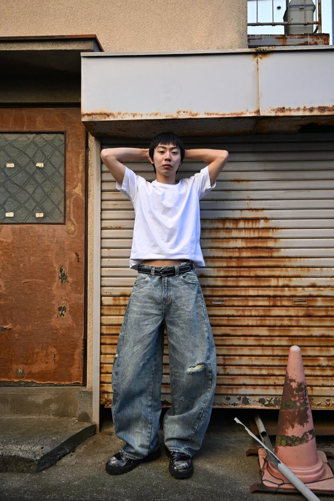 【10日以内お届け】カジュアルダメージバルーンデニム L2079