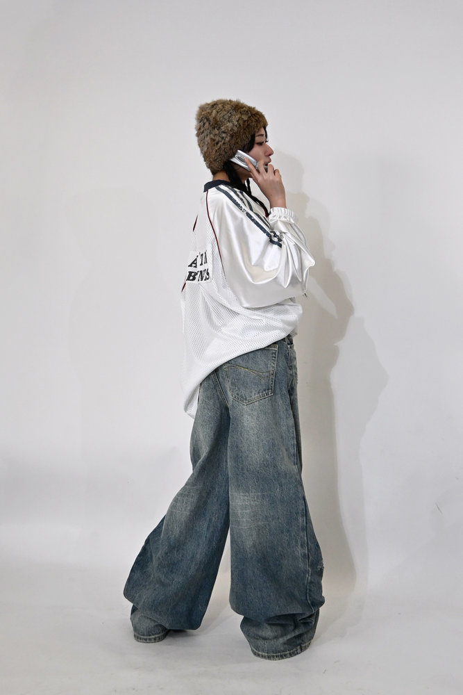 【10日以内お届け】カジュアルダメージバルーンデニム L2079