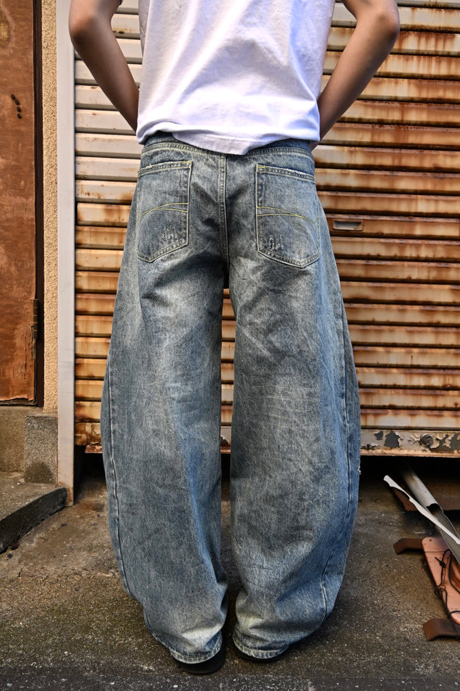 【10日以内お届け】カジュアルダメージバルーンデニム L2079