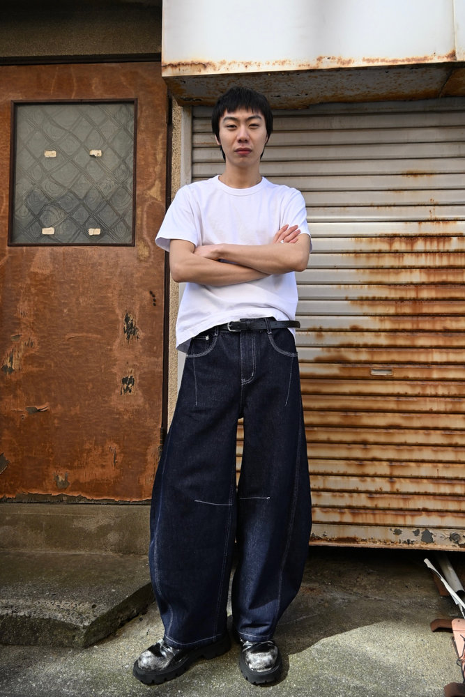 【10日以内お届け】ステッチバルーンインディゴデニム L2083