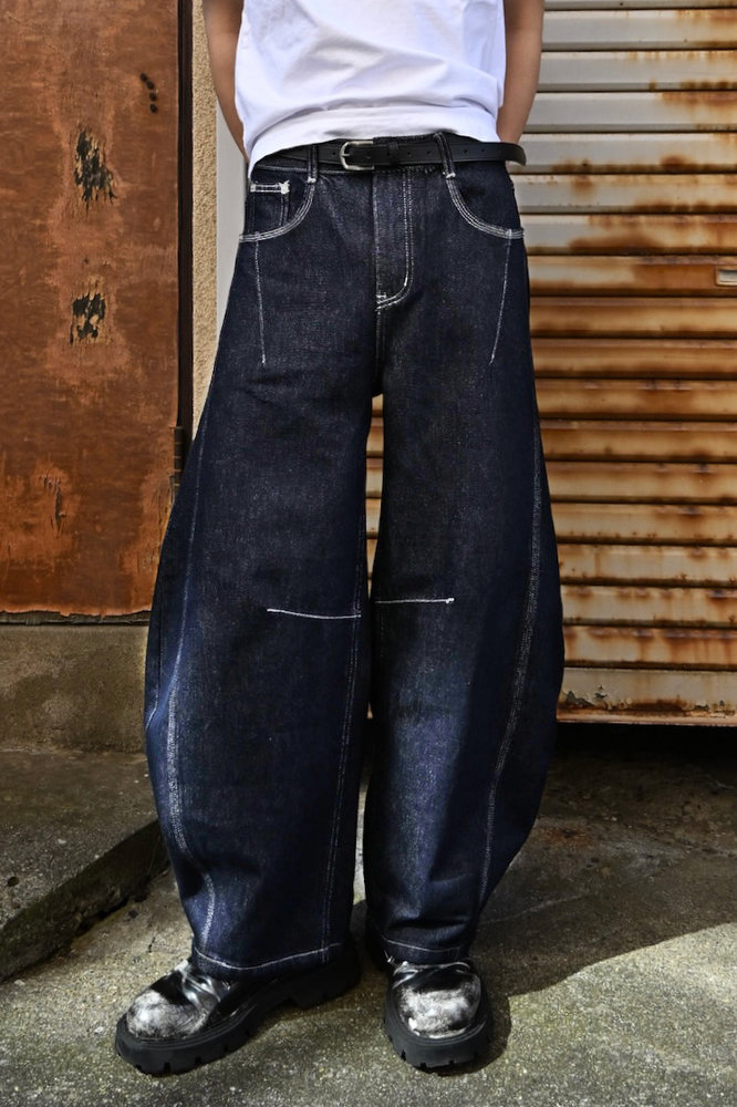 【10日以内お届け】ステッチバルーンインディゴデニム L2083