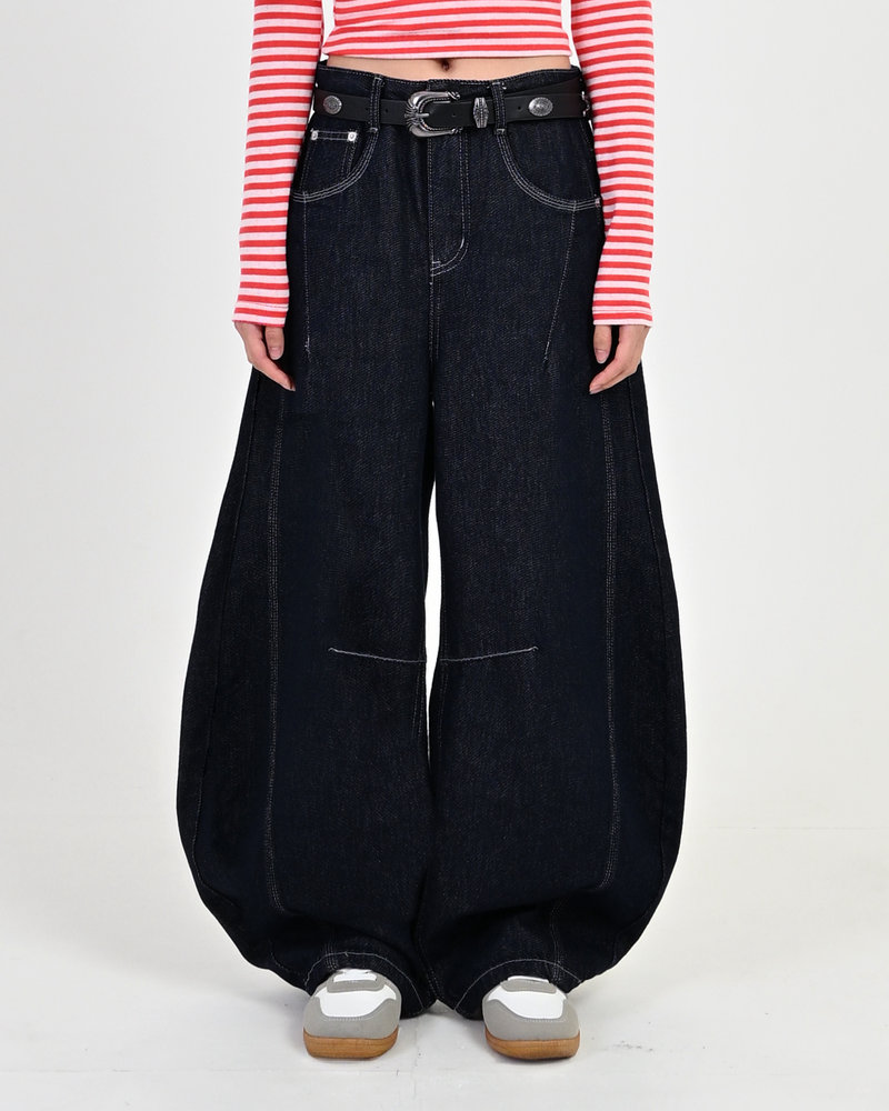 【10日以内お届け】ステッチバルーンインディゴデニム L2083