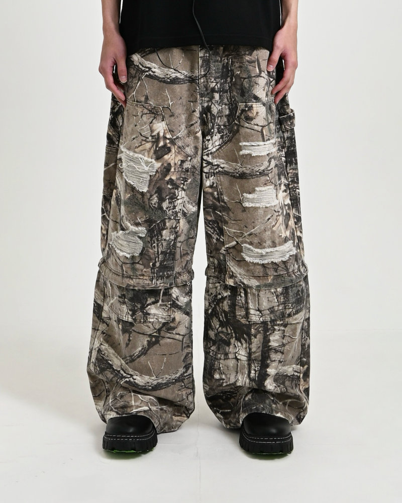 【10日以内お届け】 リアルツリーダメージ2WAYパンツ L2058