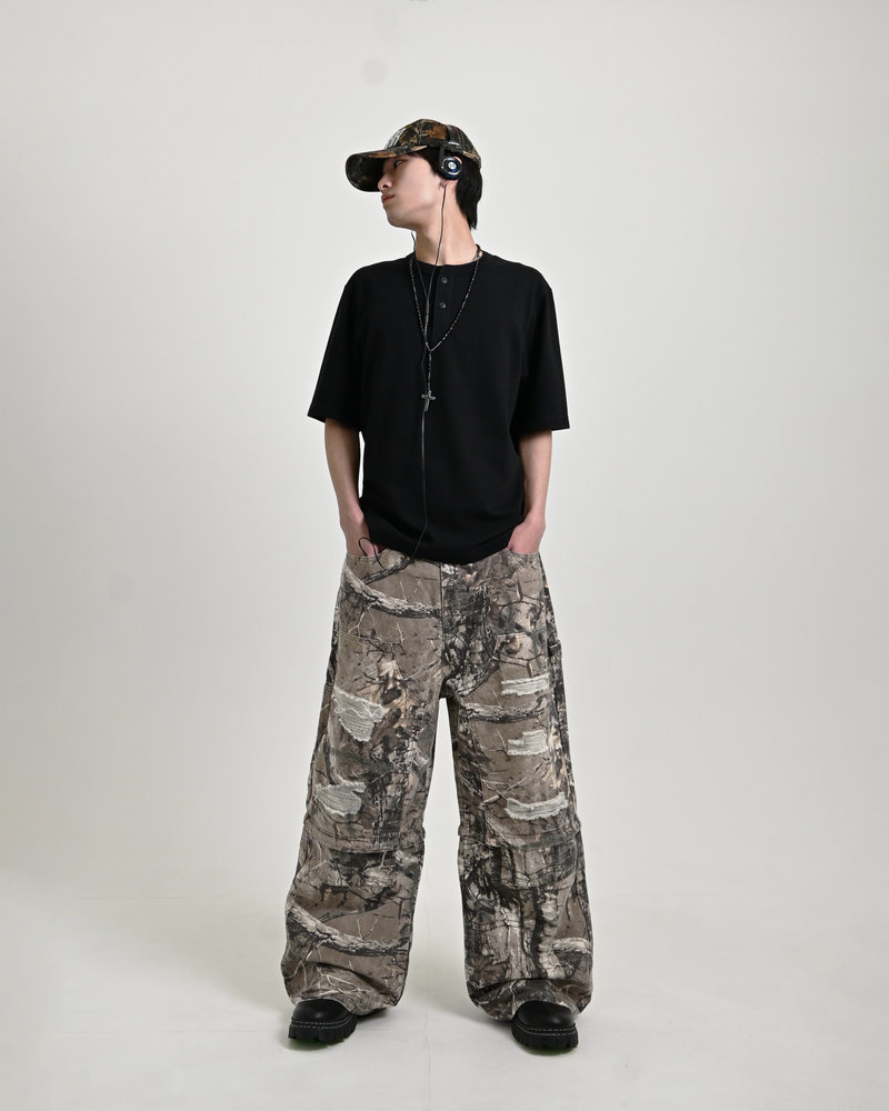 【10日以内お届け】 リアルツリーダメージ2WAYパンツ L2058