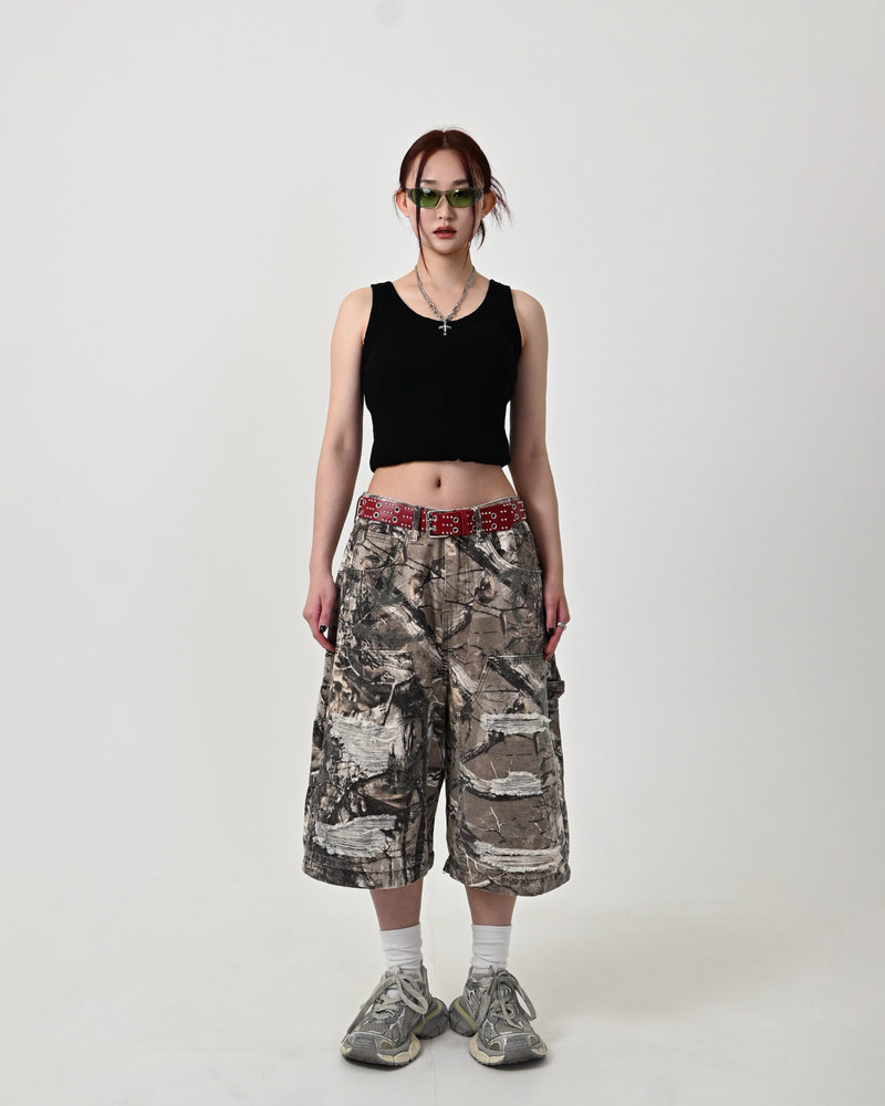 【10日以内お届け】 リアルツリーダメージ2WAYパンツ L2058