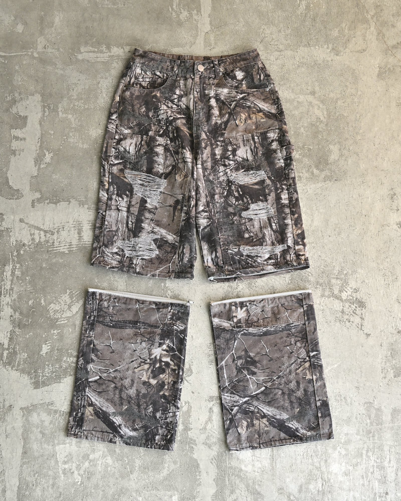 【10日以内お届け】 リアルツリーダメージ2WAYパンツ L2058