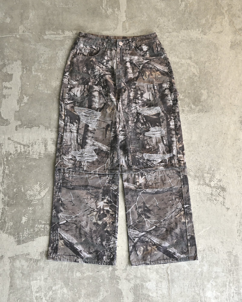 【10日以内お届け】 リアルツリーダメージ2WAYパンツ L2058