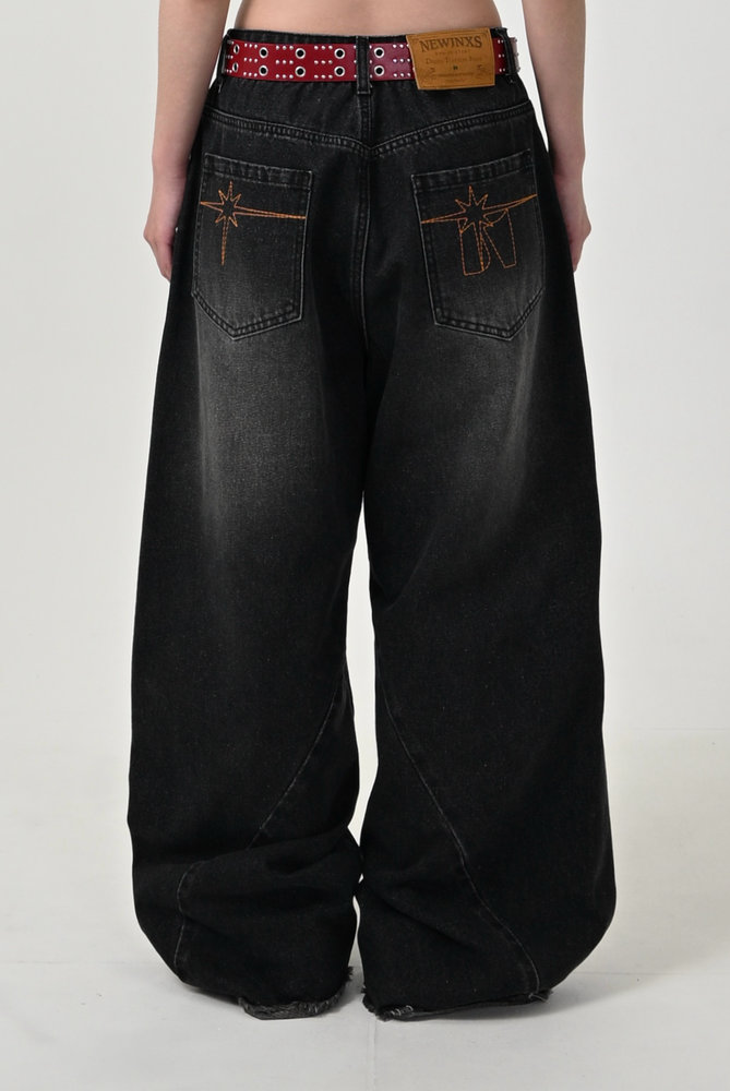 【10日以内お届け】カーブラインダメージデニム L2126