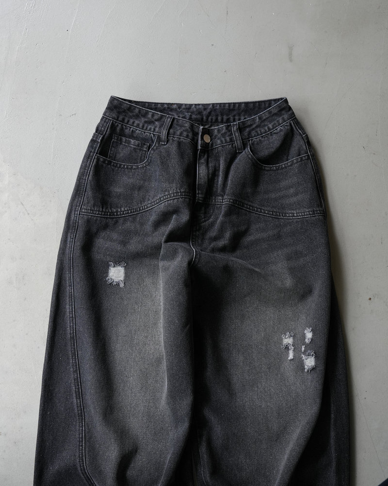 【10日以内お届け】カーブラインダメージデニム L2126