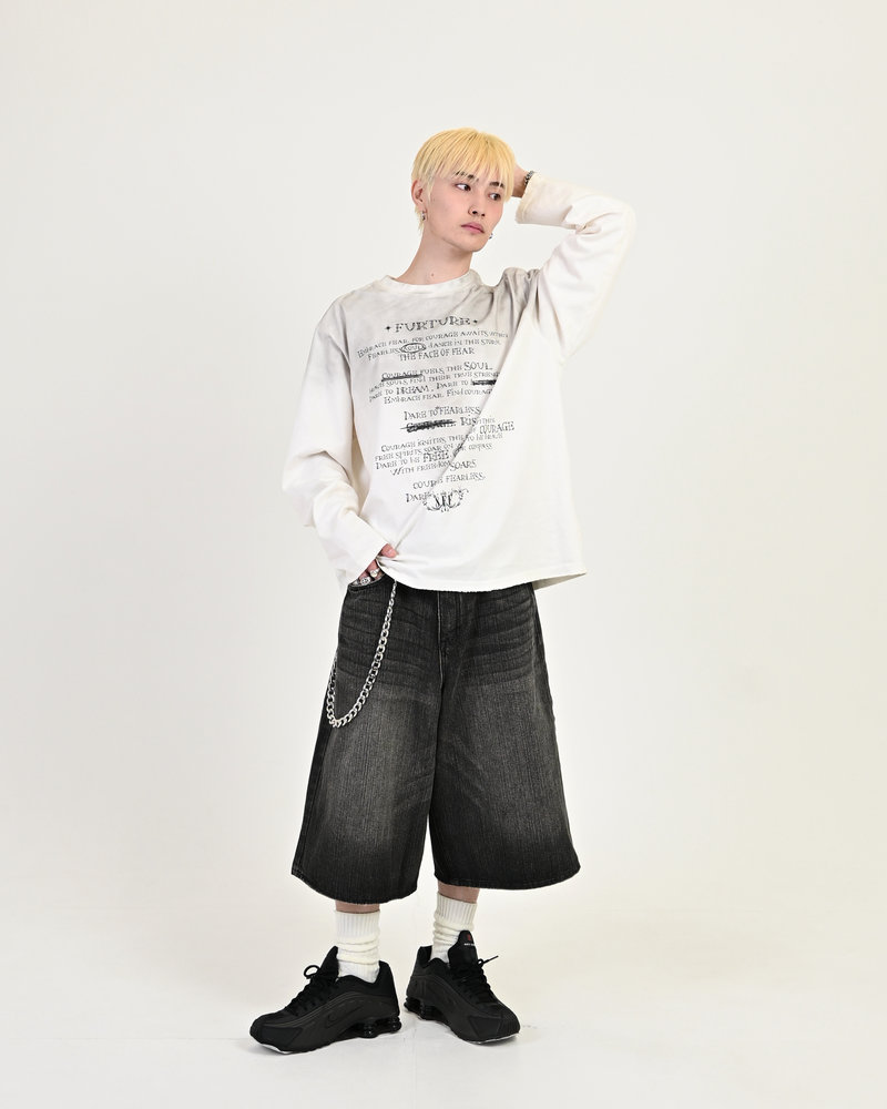 【10日以内お届け】バンブーデニムショーツ L2120