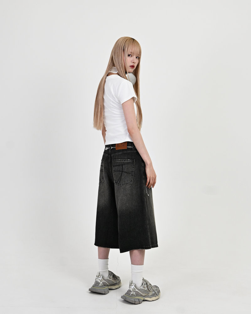 【10日以内お届け】バンブーデニムショーツ L2120