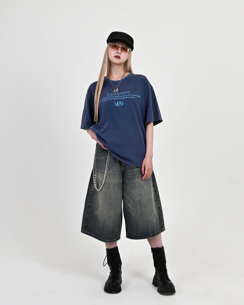 【10日以内お届け】バンブーデニムショーツ L2120