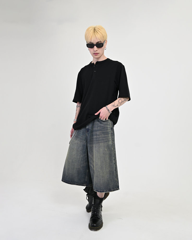 【10日以内お届け】バンブーデニムショーツ L2120