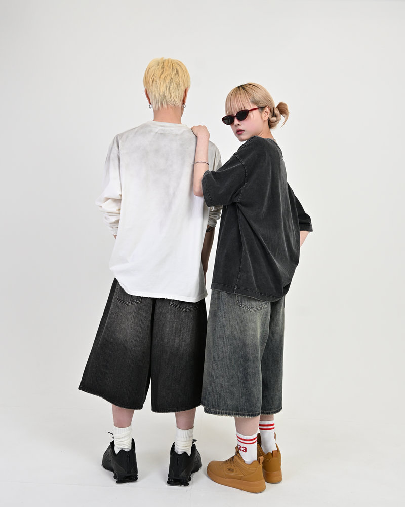 【10日以内お届け】バンブーデニムショーツ L2120