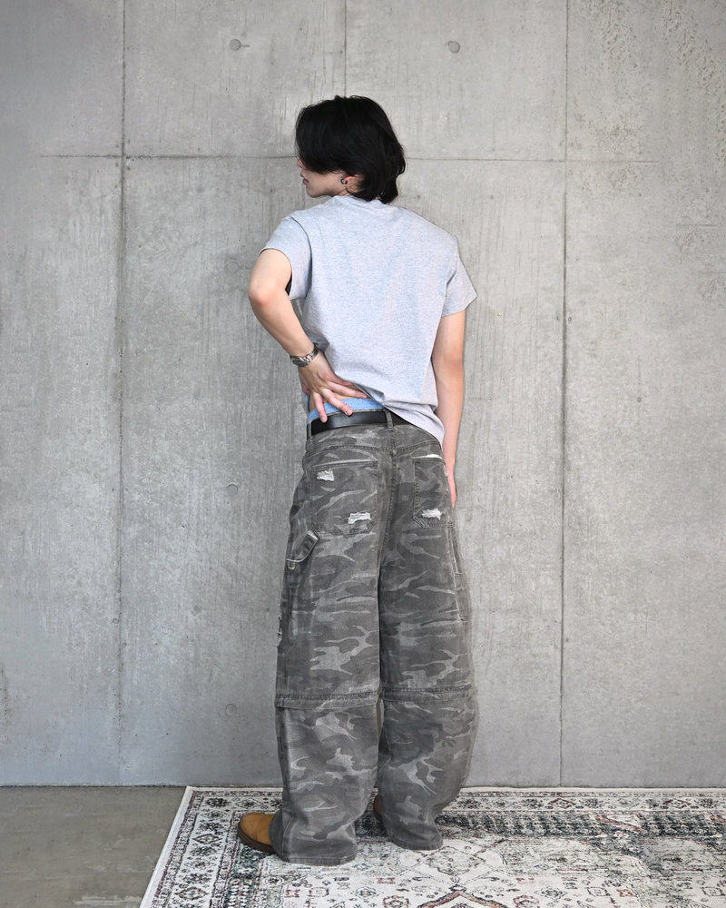 【10日以内お届け】 ダメージカモ2WAYパンツ L2103