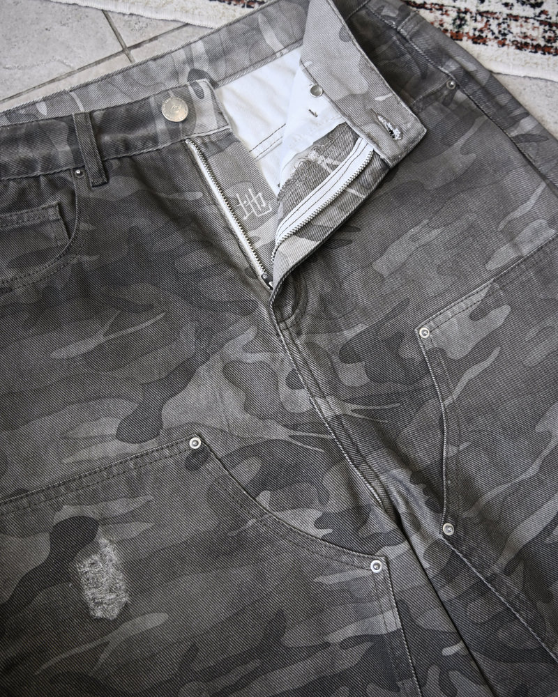 【10日以内お届け】 ダメージカモ2WAYパンツ L2103