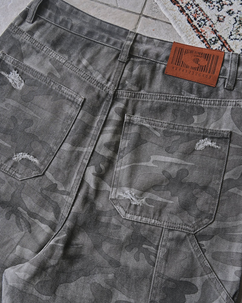 【10日以内お届け】 ダメージカモ2WAYパンツ L2103