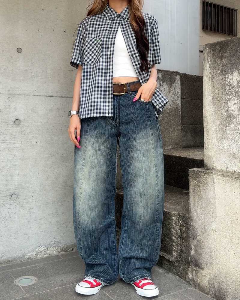 【10日以内お届け】ウォッシュドバンブーデニム L2117