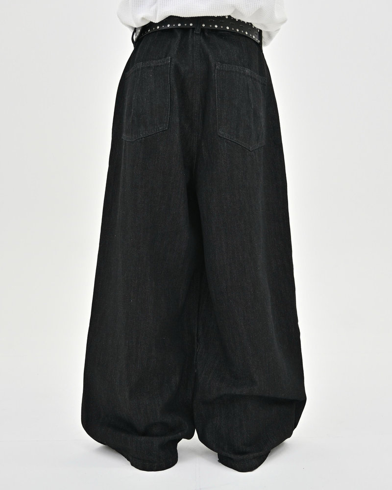 【10日以内お届け】 オールブラックボタンフライデニム L2113