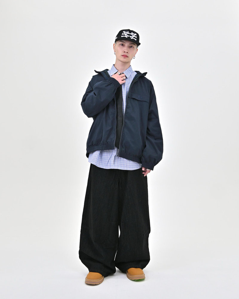 【10日以内お届け】 オールブラックボタンフライデニム L2113