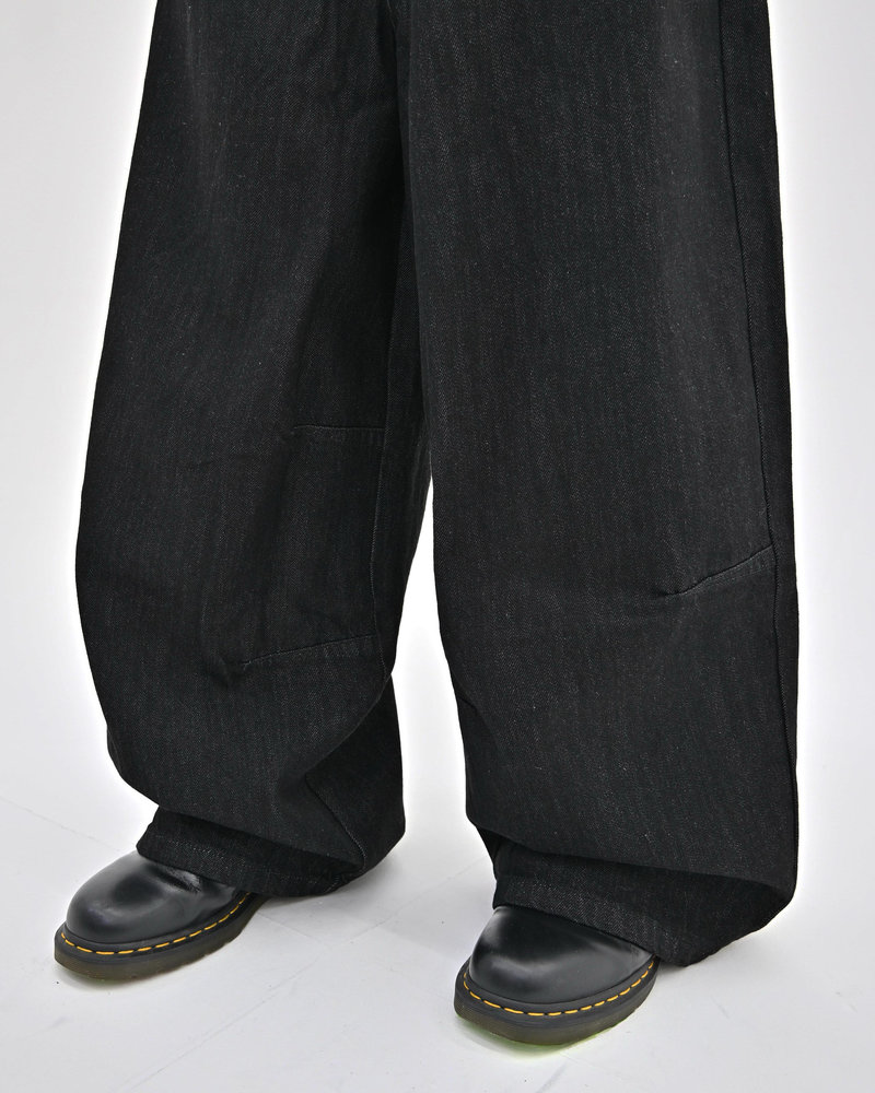 【10日以内お届け】 オールブラックボタンフライデニム L2113