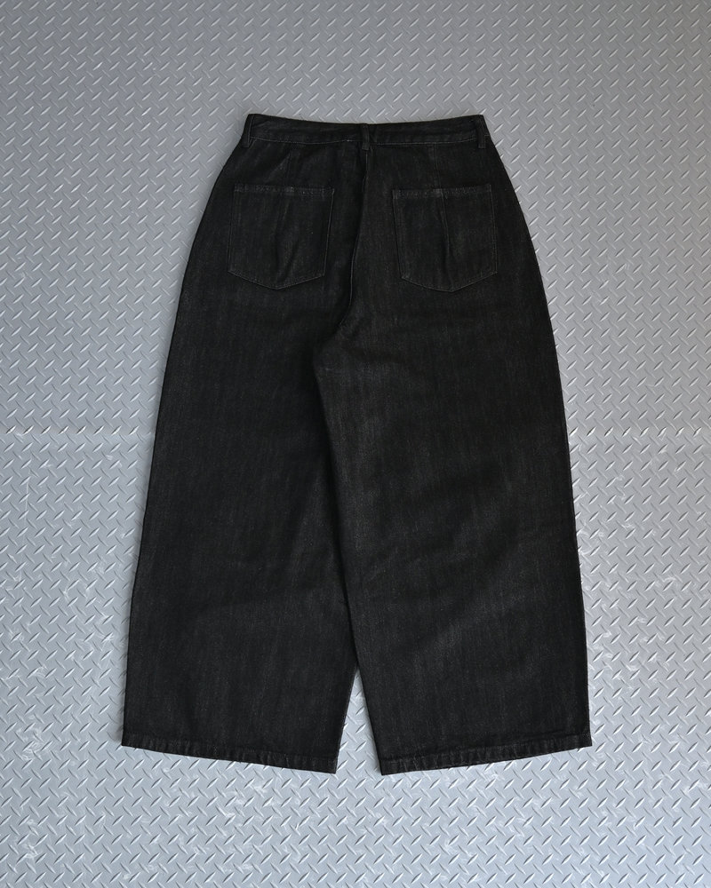 【10日以内お届け】 オールブラックボタンフライデニム L2113