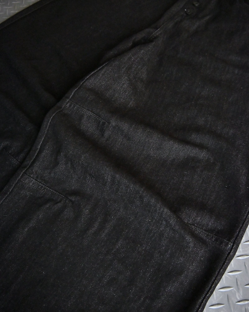 【10日以内お届け】 オールブラックボタンフライデニム L2113