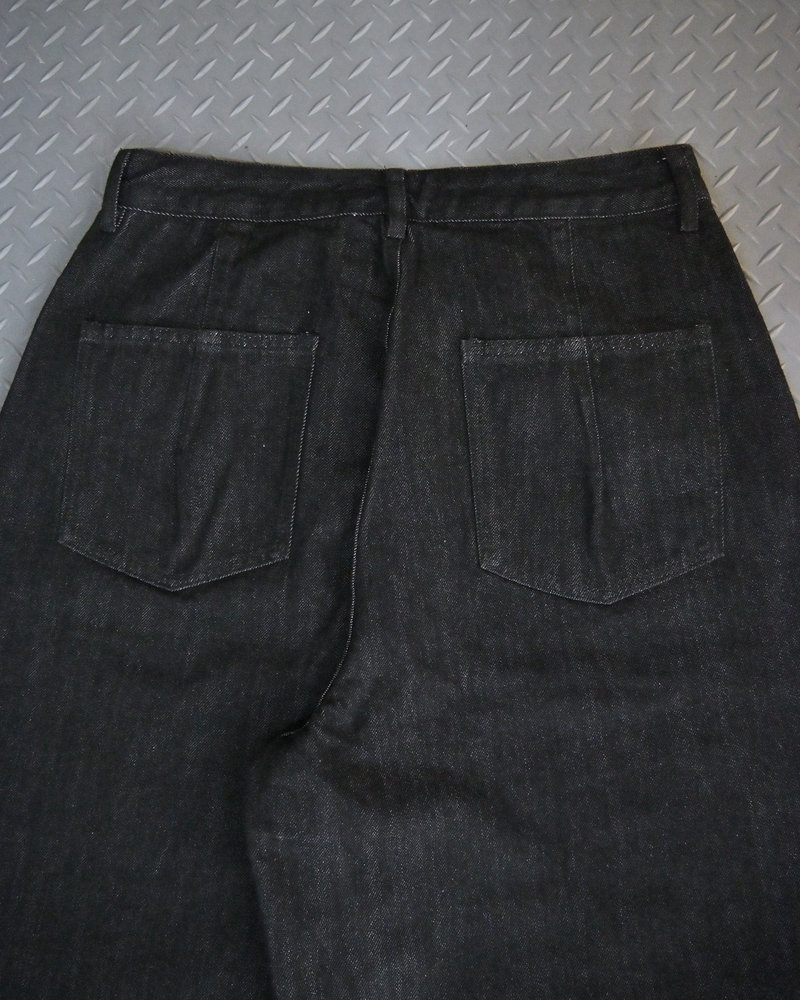 【10日以内お届け】 オールブラックボタンフライデニム L2113