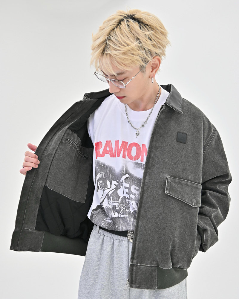 【10日以内お届け】 レザーカラーデトロイトジャケット L2139