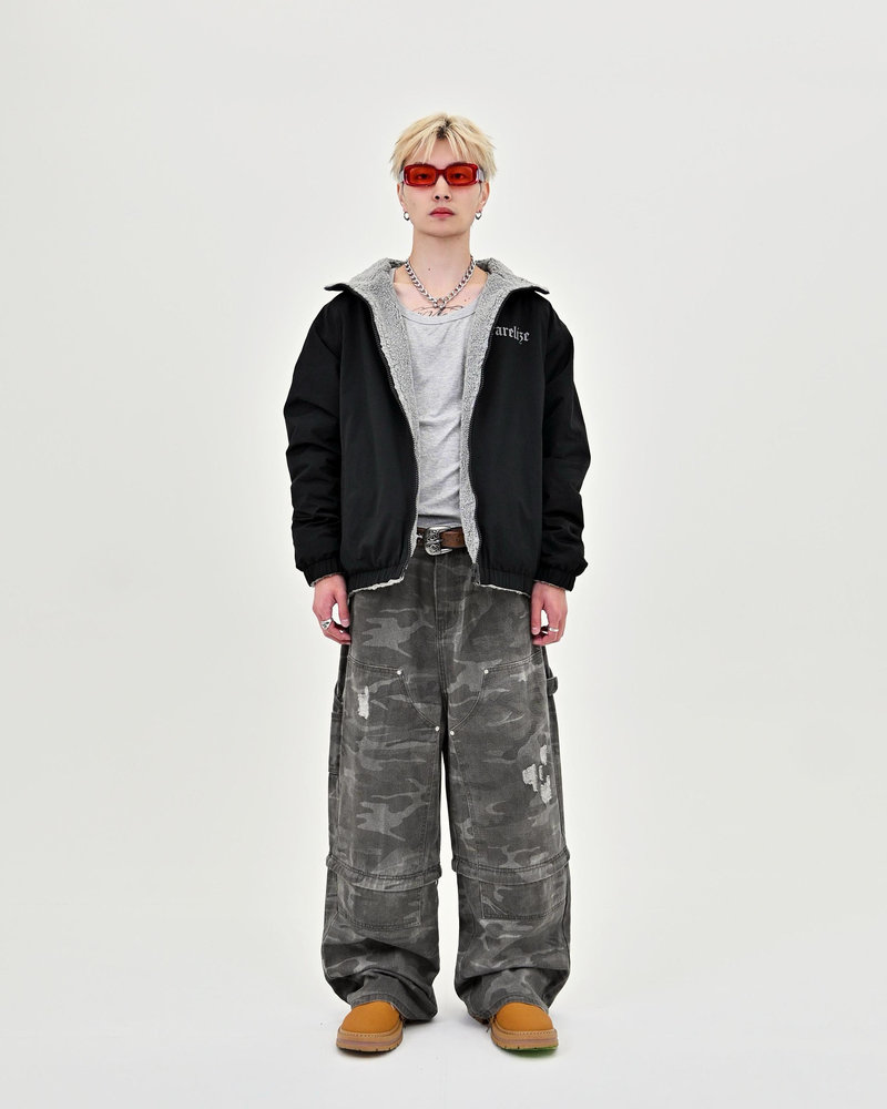 【10日以内お届け】 リバーシブルバイロンフリースジャケット L2141