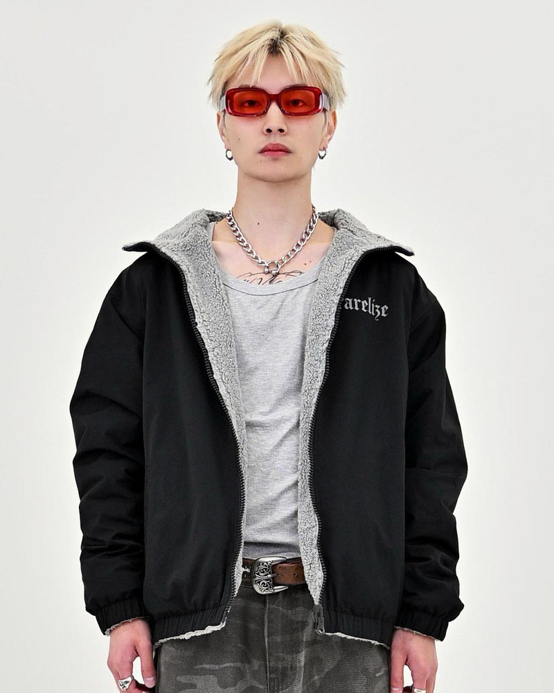 【10日以内お届け】 リバーシブルバイロンフリースジャケット L2141