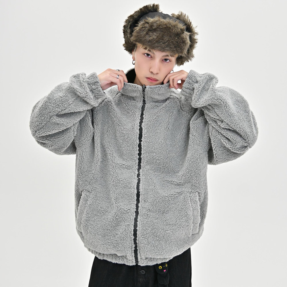 【10日以内お届け】 リバーシブルバイロンフリースジャケット L2141