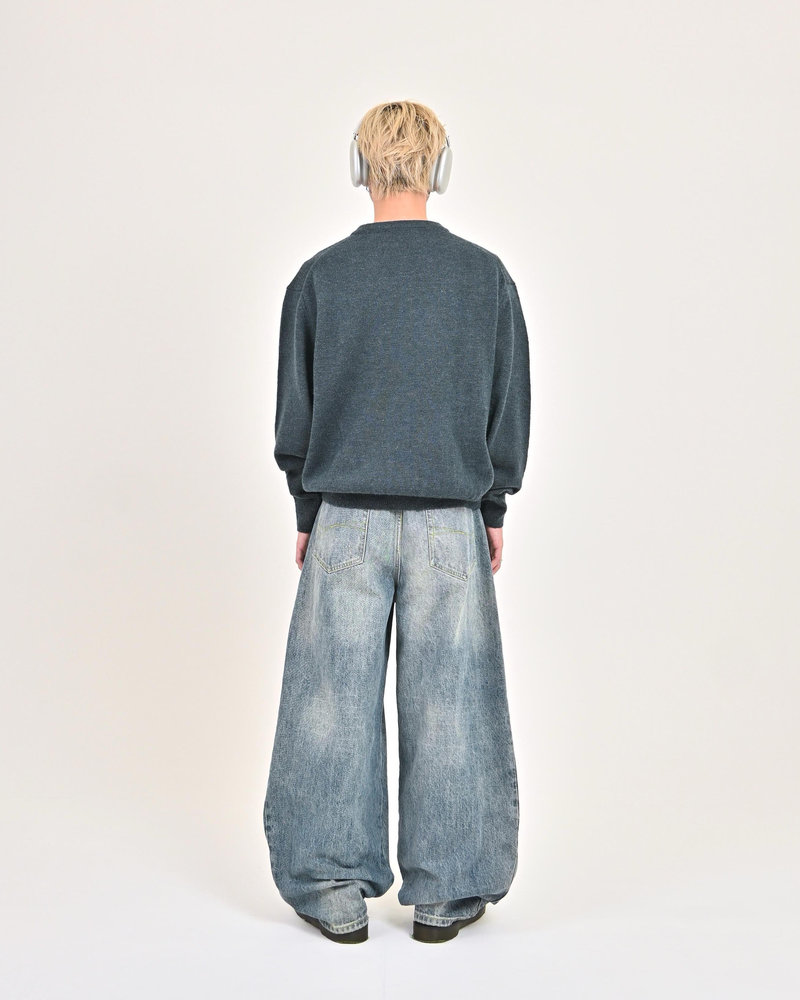 【10日以内お届け】ウールブレンドヘンリーネックニット L2143