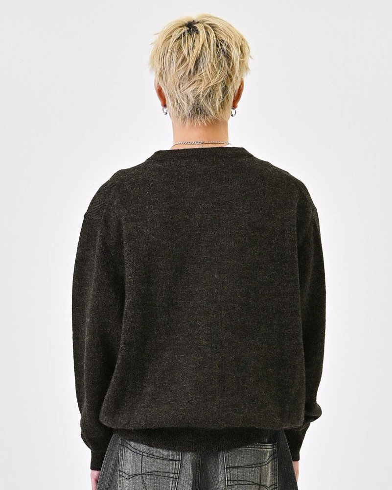 【10日以内お届け】ウールブレンドヘンリーネックニット L2143