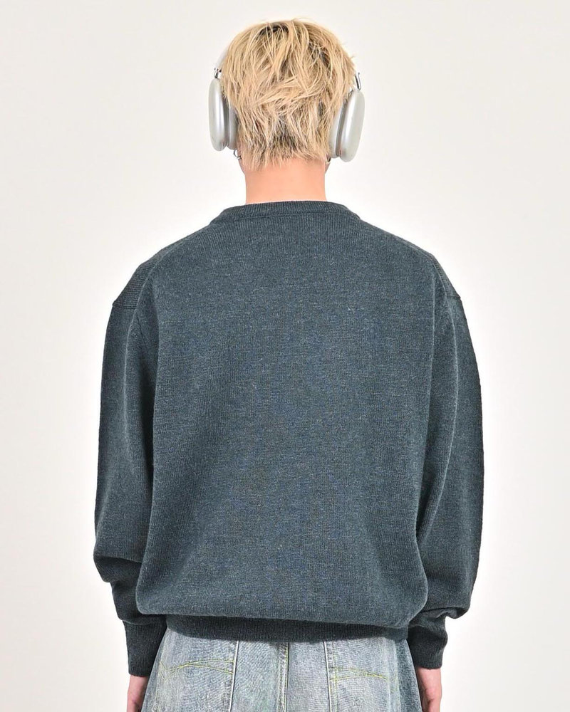 【10日以内お届け】ウールブレンドヘンリーネックニット L2143