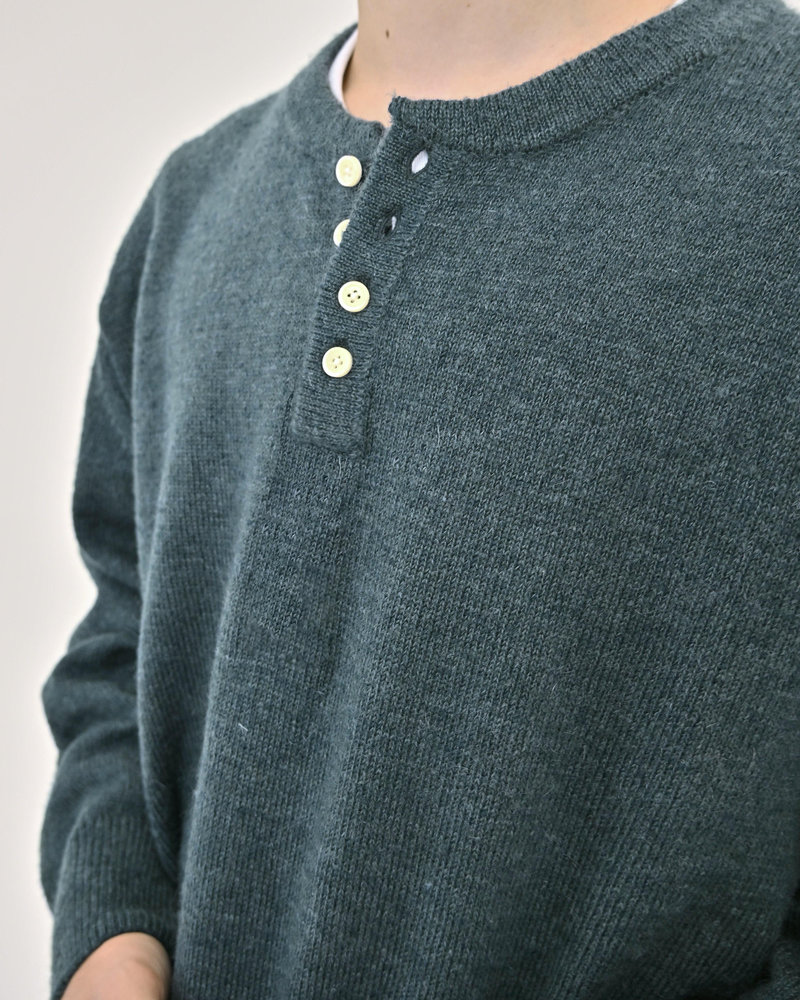 【10日以内お届け】ウールブレンドヘンリーネックニット L2143