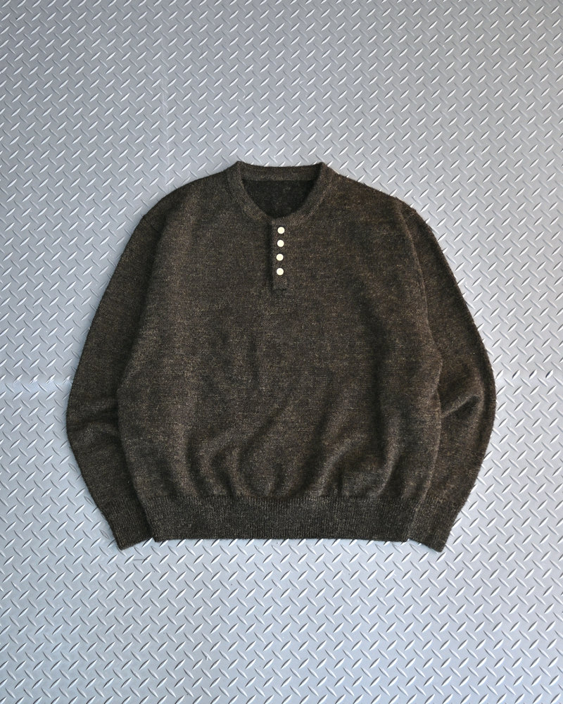 【10日以内お届け】ウールブレンドヘンリーネックニット L2143