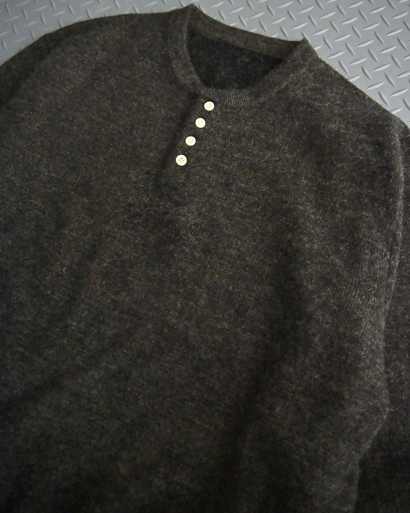 【10日以内お届け】ウールブレンドヘンリーネックニット L2143