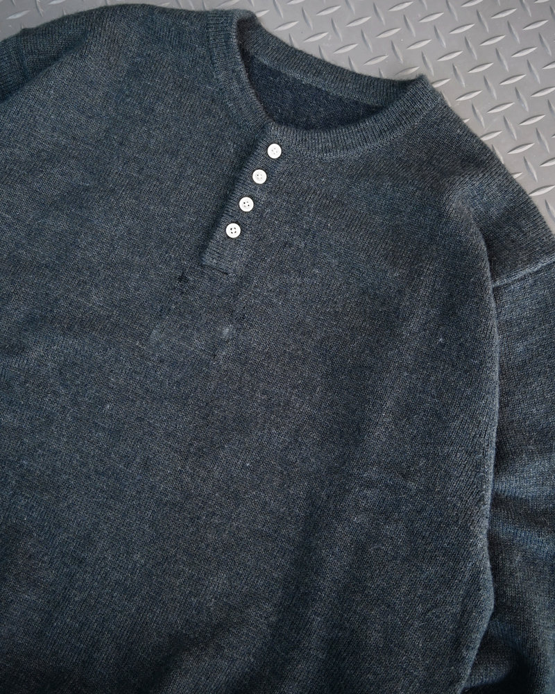 【10日以内お届け】ウールブレンドヘンリーネックニット L2143