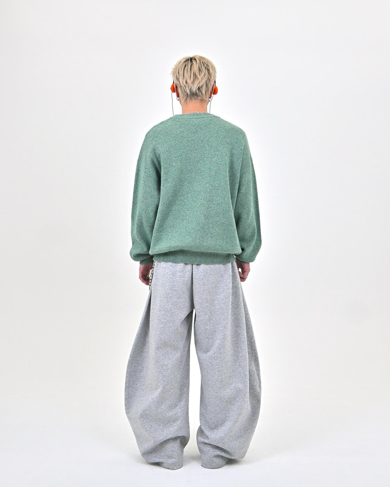 【10日以内お届け】 クルーネックメランジニット L2144