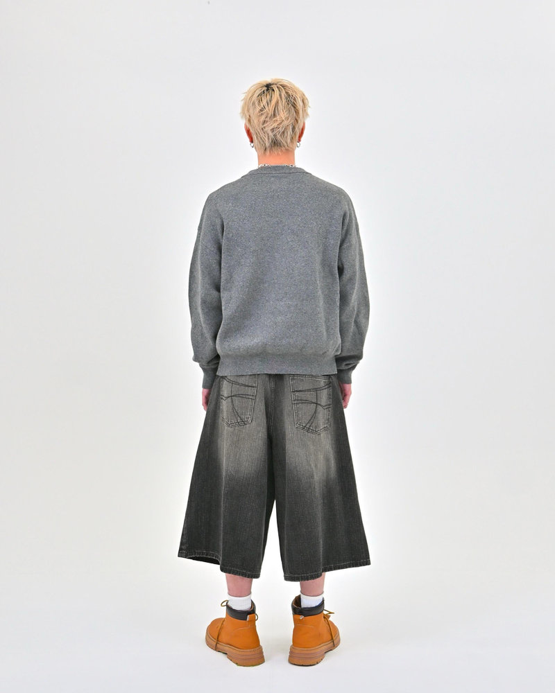 【10日以内お届け】 クルーネックメランジニット L2144