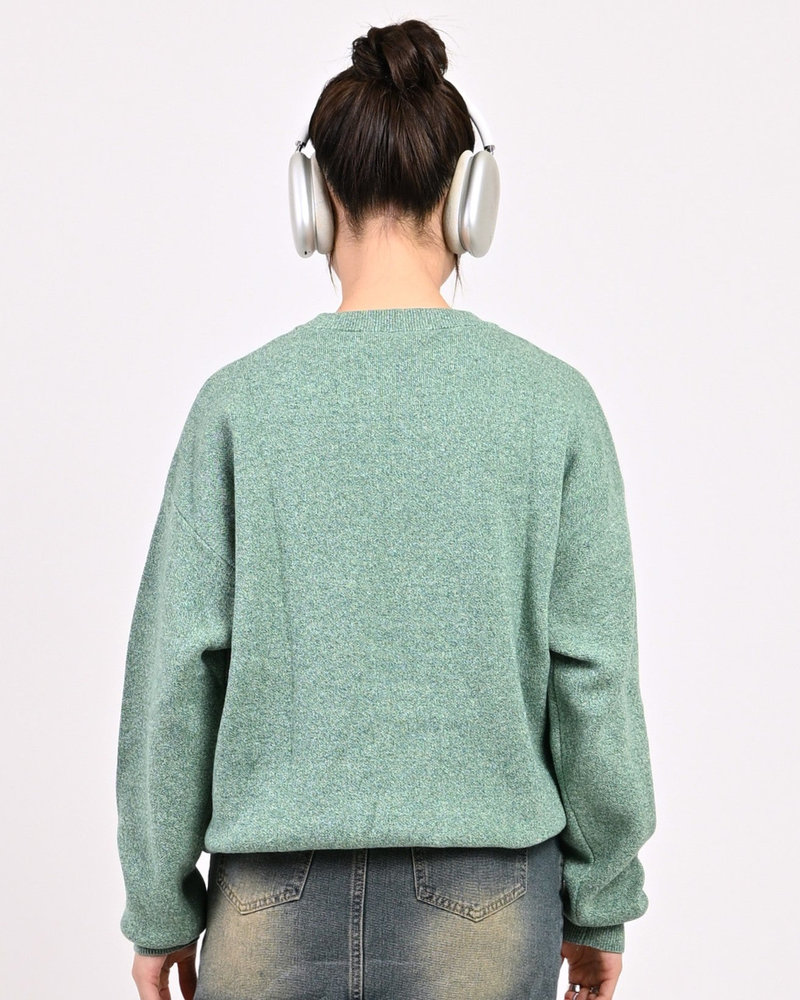 【10日以内お届け】 クルーネックメランジニット L2144